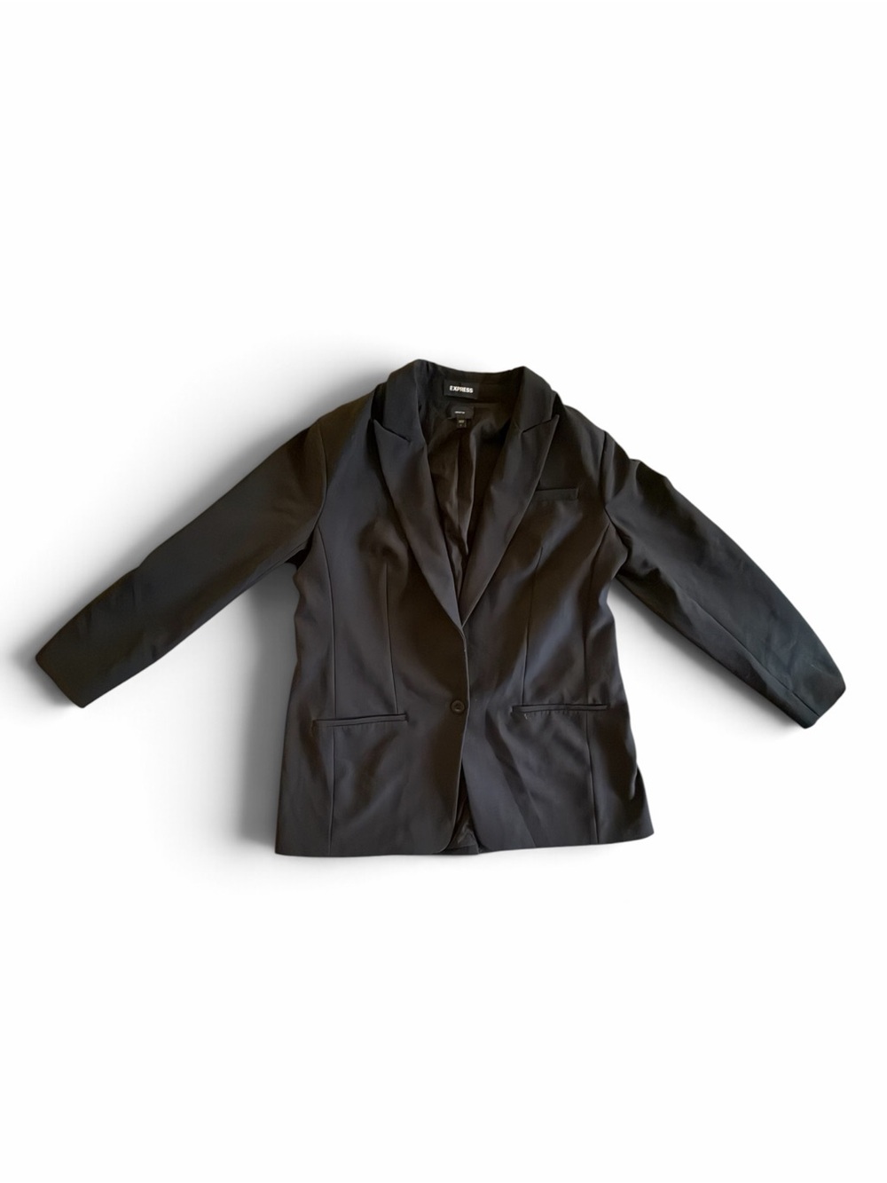 Express Black Women's Single-Button Blazer